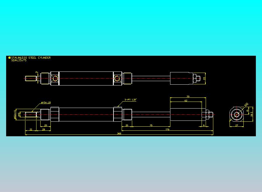 气立可CHELIC气缸油缸2D-SDAL25x75