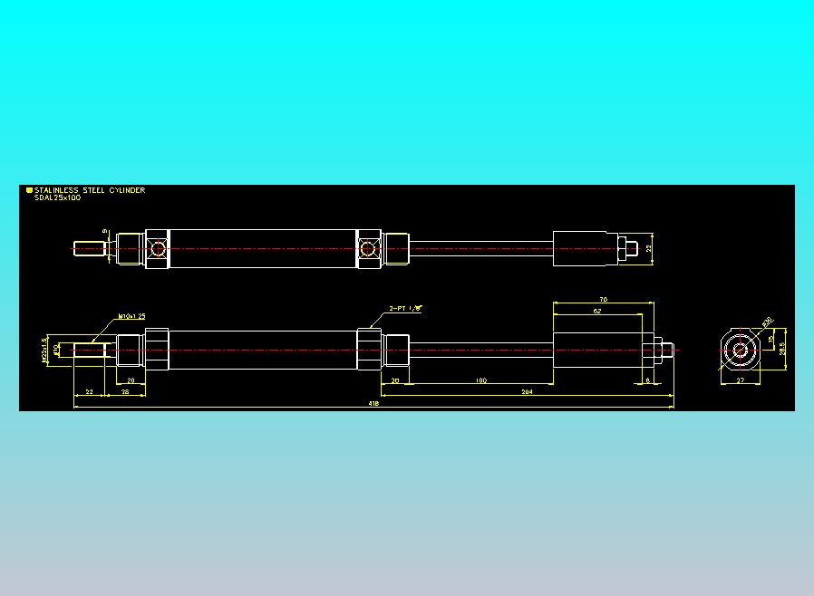 气立可CHELIC气缸油缸2D-SDAL25x100