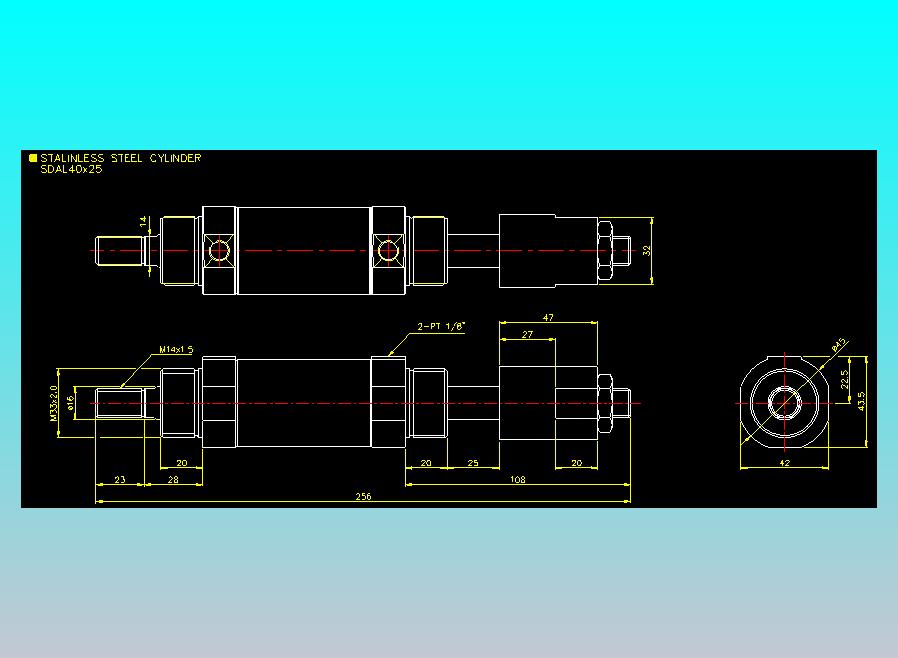 气立可CHELIC气缸油缸2D-SDAL40x25