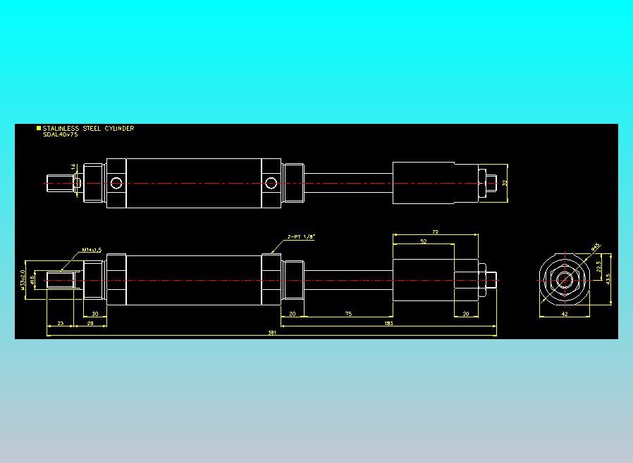 气立可CHELIC气缸油缸2D-SDAL40x75