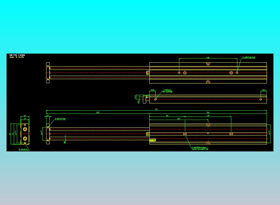 双轴气缸2D-TD16x250