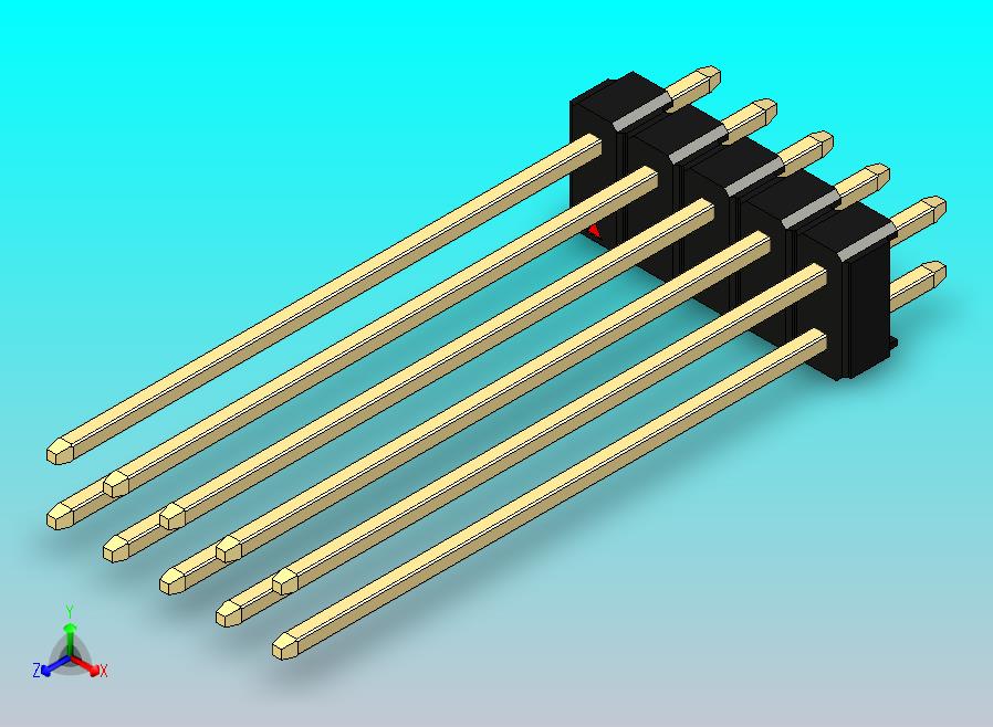 DS1021排针 黑 2x05p 100mil 型号43 版本1.0.zip