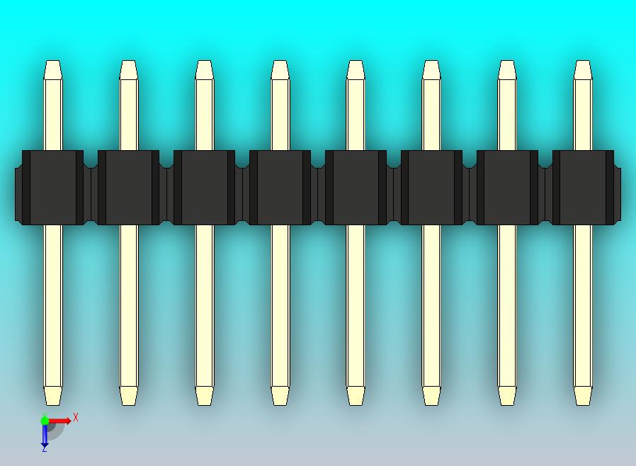 DS1021排针 黑 2x08p 100mil 类型1 版本1.0.zip