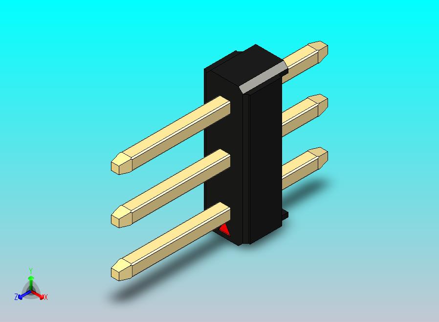 DS1021排针 黑 3x01p 100mil 类型1 版本1.0.zip