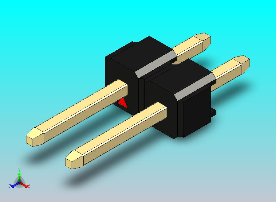 DS1021排针 黑色 1x02p 100mil 类型1 版本1.0.zip