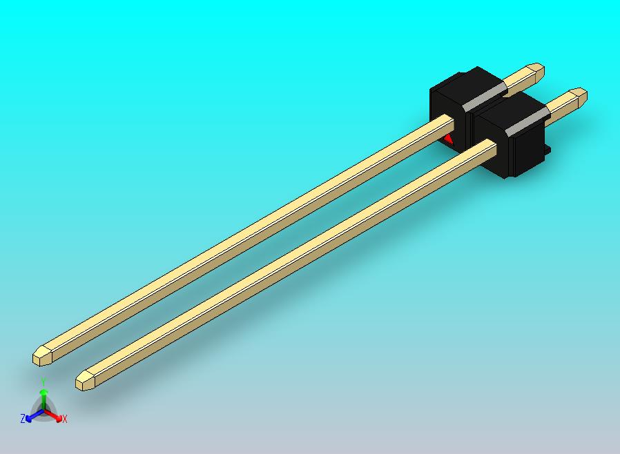 DS1021排针 黑色 1x02p 100mil 类型43 版本1.0.zip