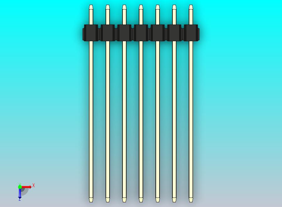 DS1021排针 黑色 1x07p 100mil 型号43 版本1.0.zip