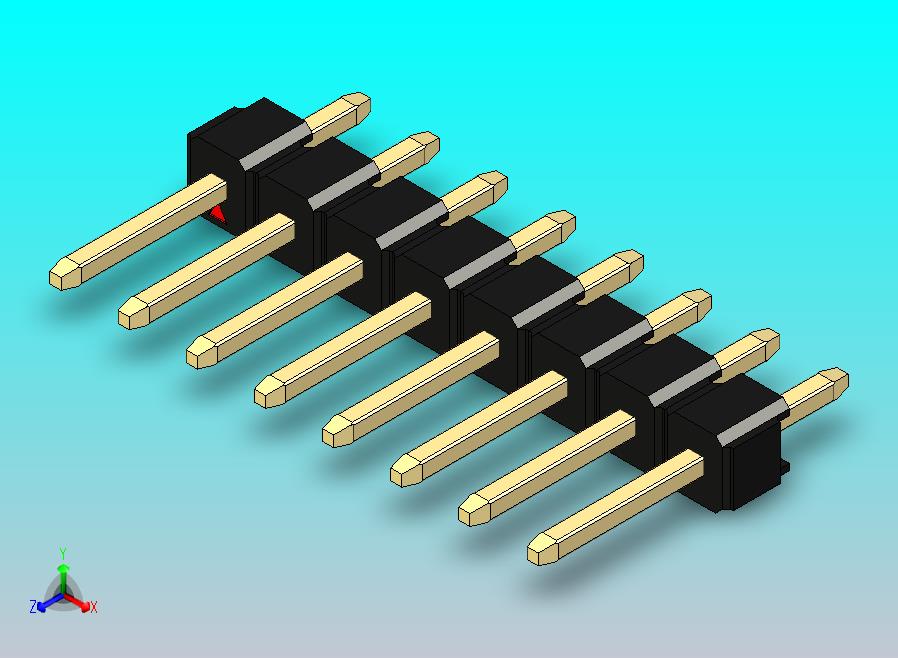 DS1021排针 黑色 1x08p 100mil 类型1 版本1.0.zip