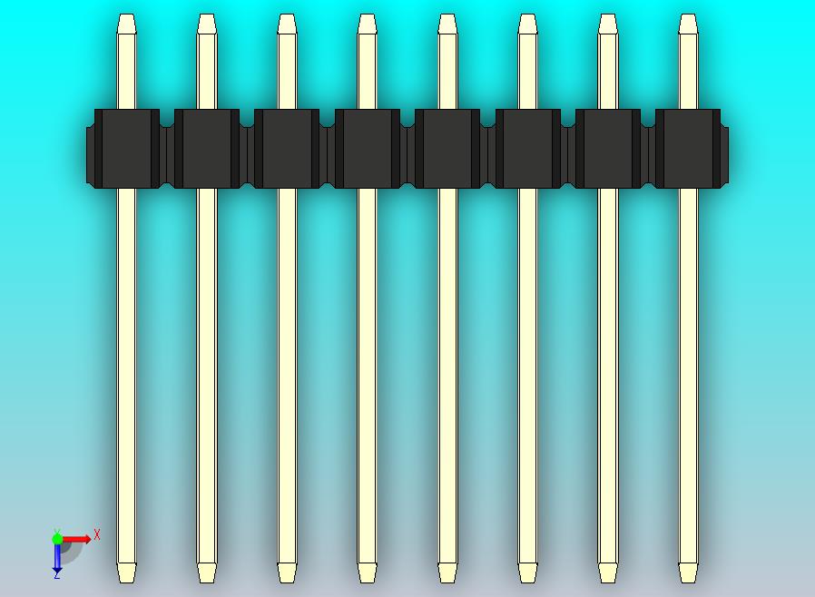 DS1021排针 黑色 1x08p 100mil 类型5 版本1.0.zip