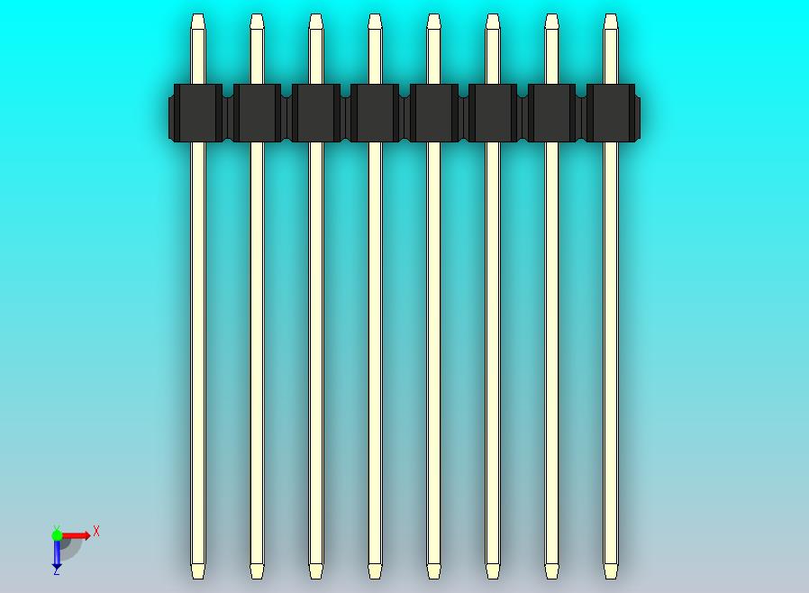 DS1021排针 黑色 1x08p 100mil 类型19 版本1.0.zip