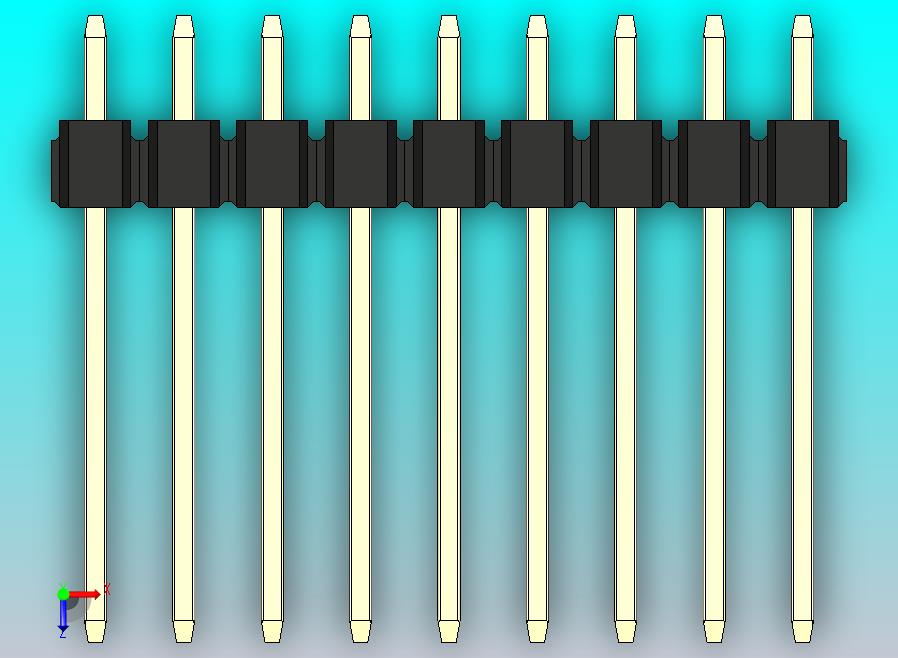 DS1021排针 黑色 1x09p 100mil 类型5 版本1.0.zip