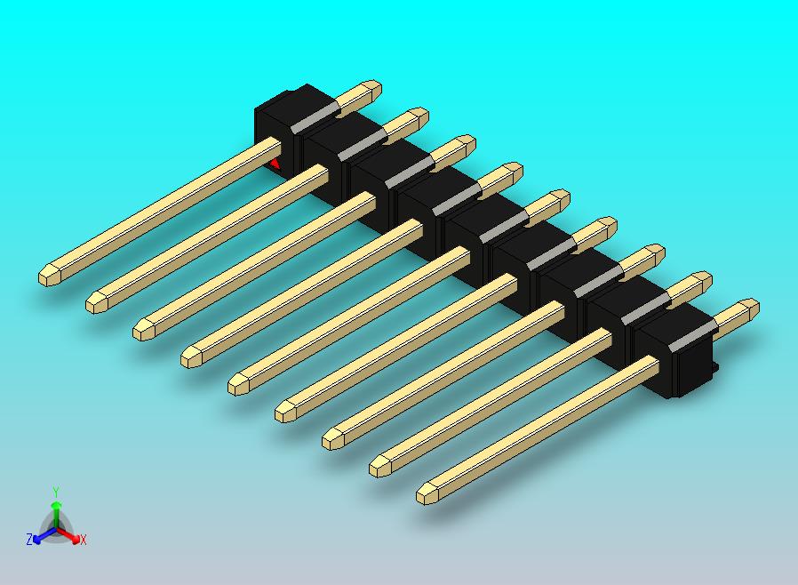 DS1021排针 黑色 1x09p 100mil 类型5 版本1.0.zip