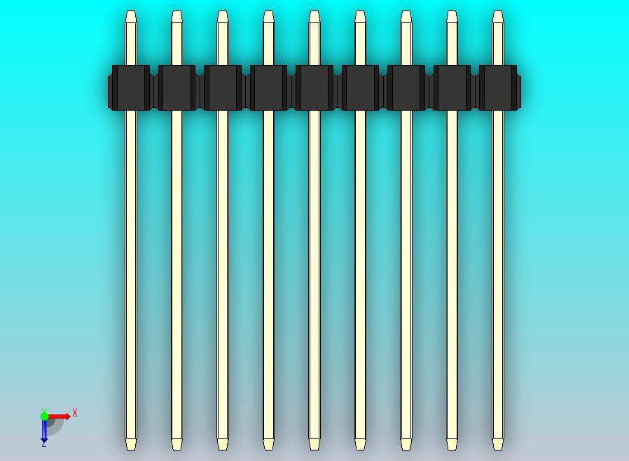 DS1021排针 黑色 1x09p 100mil 类型19 版本1.0.zip