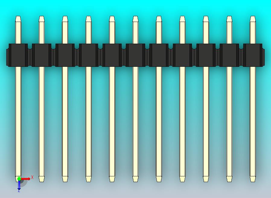 DS1021排针 黑色 1x11p 100mil 类型5 版本1.0.zip