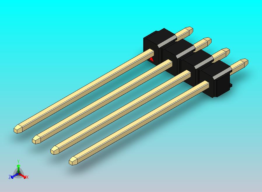 DS1021排针 黑色 1x04p 100mil 类型19 版本1.0.zip