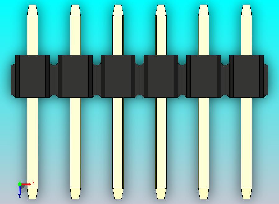 DS1021排针 黑色 1x06p 100mil 类型1 版本1.0.zip