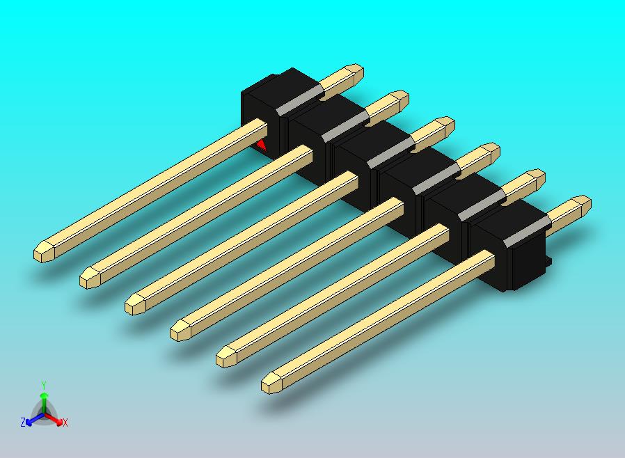 DS1021排针 黑色 1x06p 100mil 类型5 版本1.0.zip