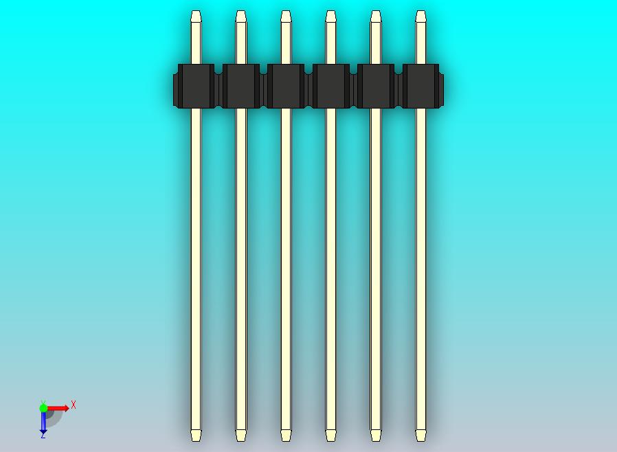 DS1021排针 黑色 1x06p 100mil 类型19 版本1.0.zip