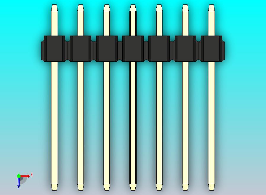 DS1021排针 黑色 1x07p 100mil 类型5 版本1.0.zip