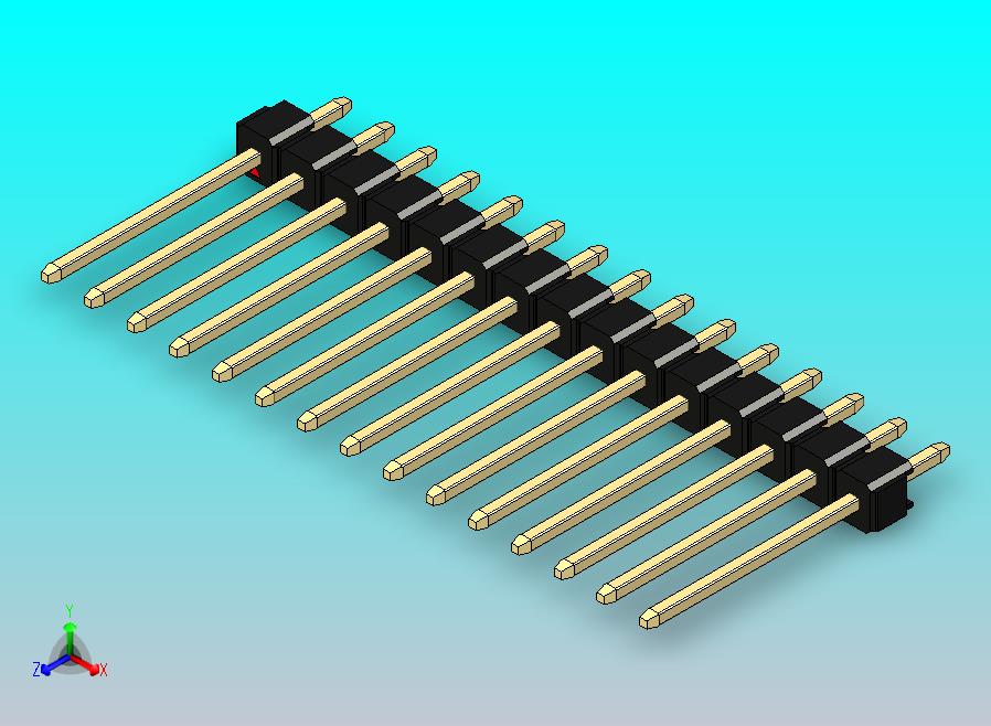 DS1021排针 黑色 1x15p 100mil 类型5 版本1.0.zip