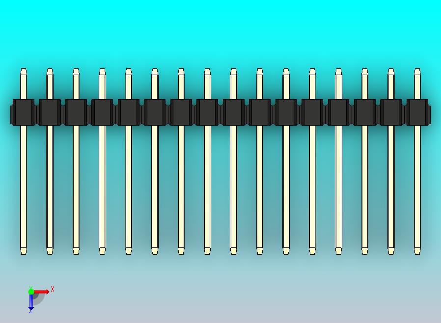 DS1021排针 黑色 1x16p 100mil 类型5 版本1.0.zip