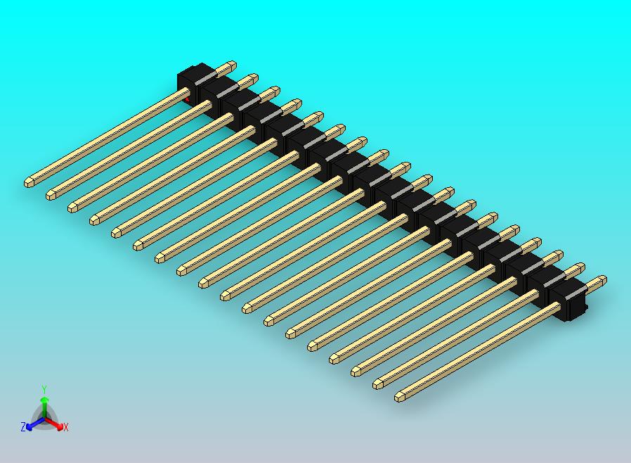 DS1021排针 黑色 1x18p 100mil 类型19 版本1.0.zip