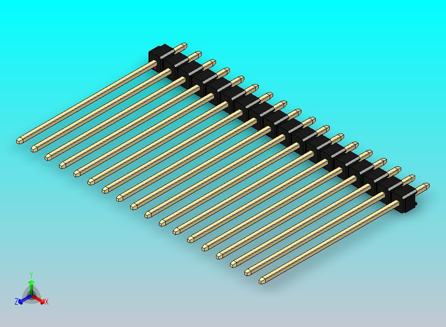 DS1021排针 黑色 1x18p 100mil 类型43 版本1.0.zip