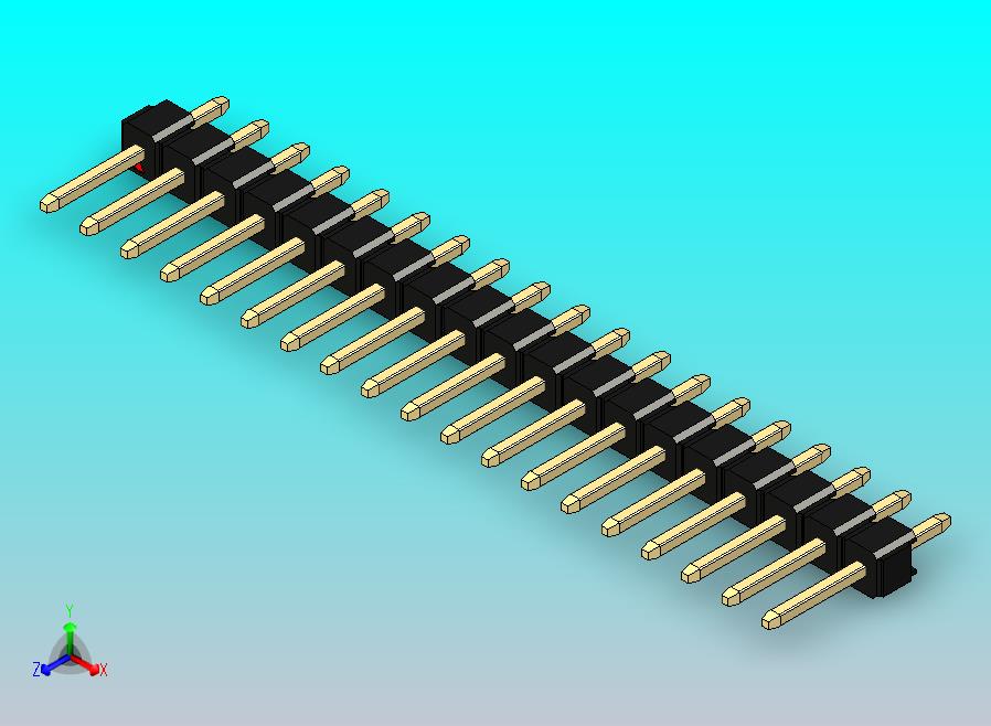 DS1021排针 黑色 1x19p 100mil 类型1 版本1.0.zip