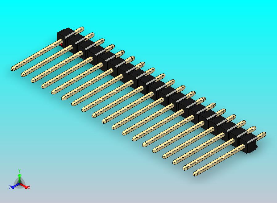 DS1021排针 黑色 1x19p 100mil 类型5 版本1.0.zip