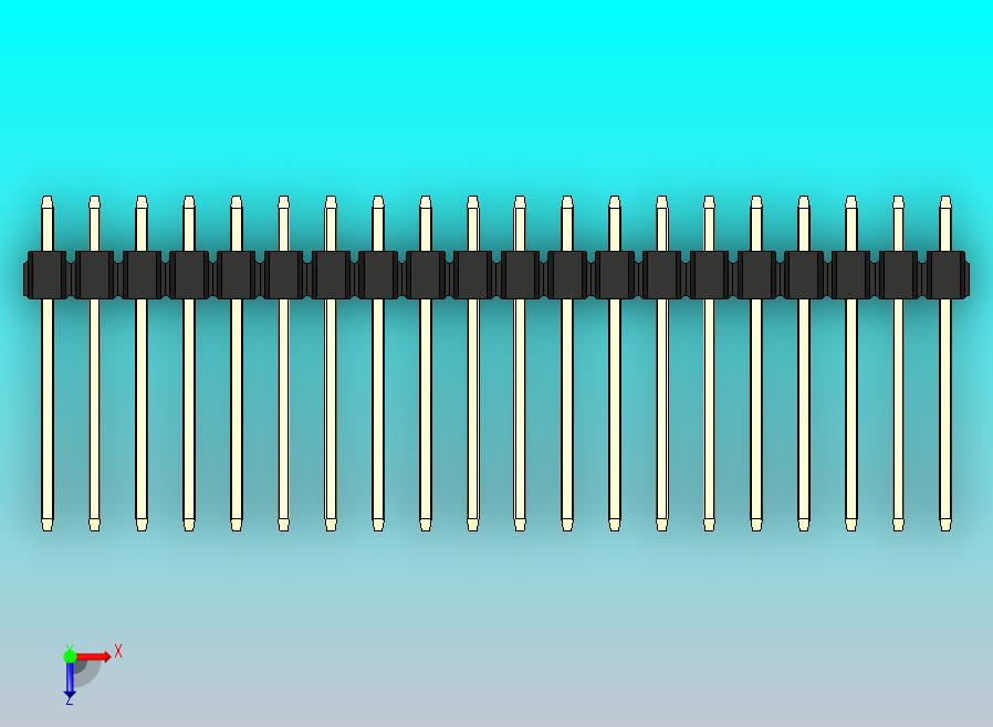 DS1021排针 黑色 1x20p 100mil 类型5 版本1.0.zip