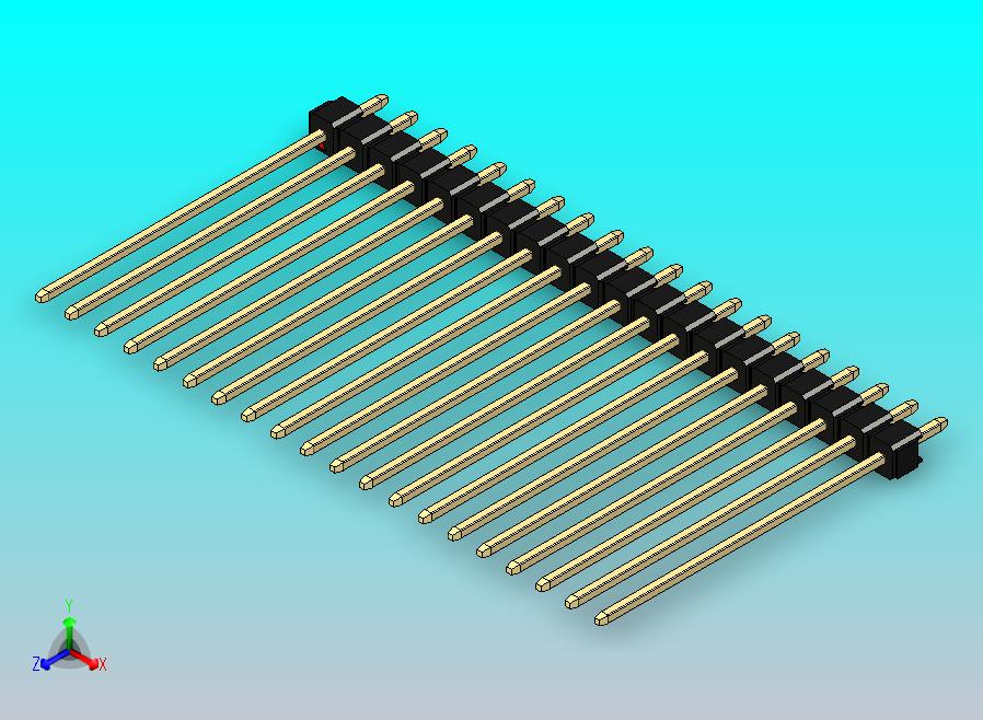 DS1021排针 黑色 1x20p 100mil 类型43 版本1.0.zip