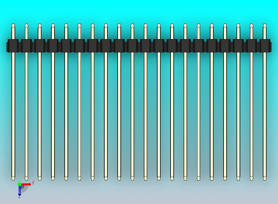 DS1021排针 黑色 1x20p 100mil 类型43 版本1.0.zip