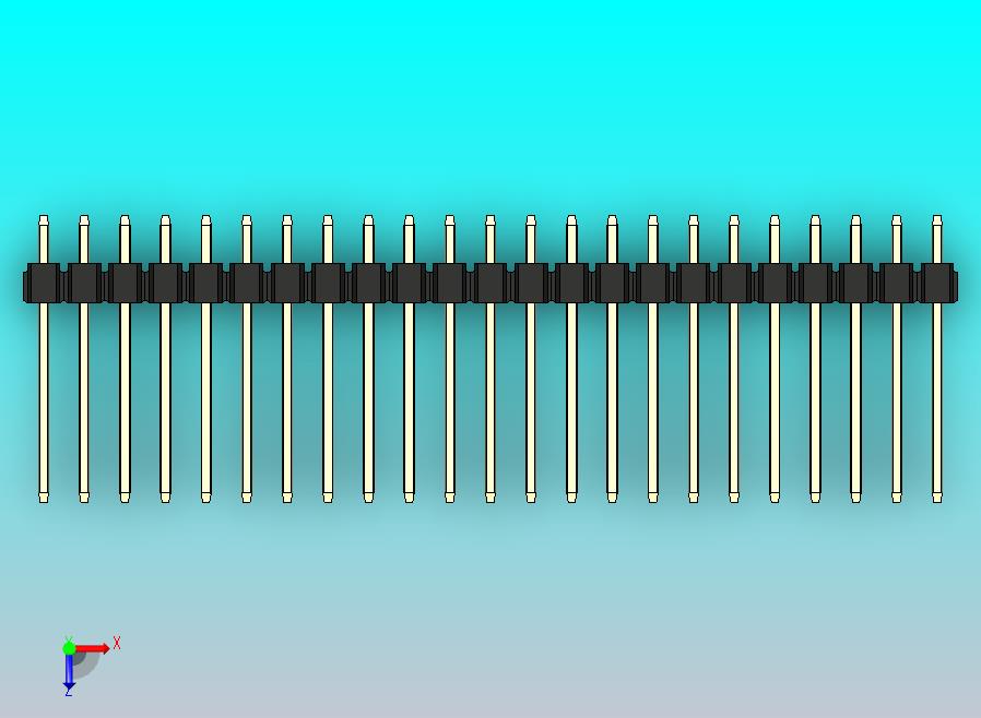 DS1021排针 黑色 1x23p 100mil 类型5 版本1.0.zip