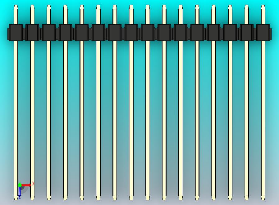 DS1021排针 黑色 1x16P 100mil 类型43 版本1.0.zip