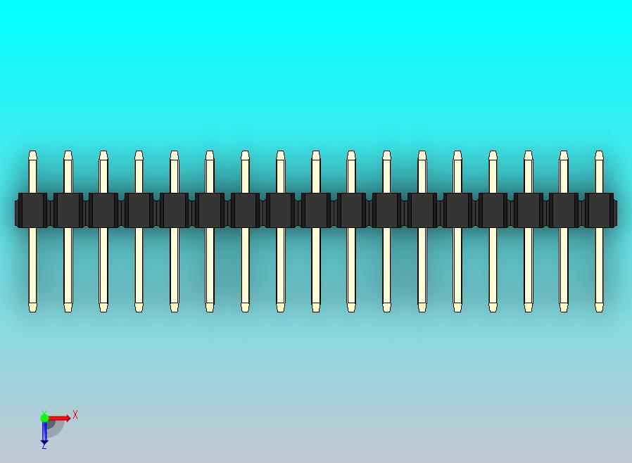 DS1021排针 黑色 1x17p 100mil 类型1 版本1.0.zip