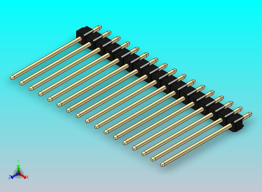 DS1021排针 黑色 1x17p 100mil 类型19 版本1.0.zip