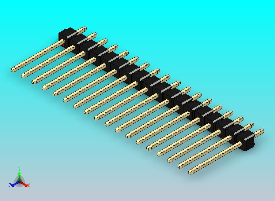 DS1021排针 黑色 1x18p 100mil 类型5 版本1.0.zip