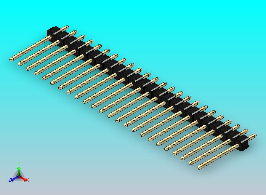 DS1021排针 黑色 1x24p 100mil 类型5 版本1.0.zip