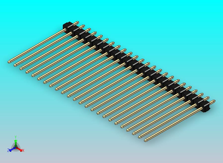 DS1021排针 黑色 1x24p 100mil 类型43 版本1.0.zip