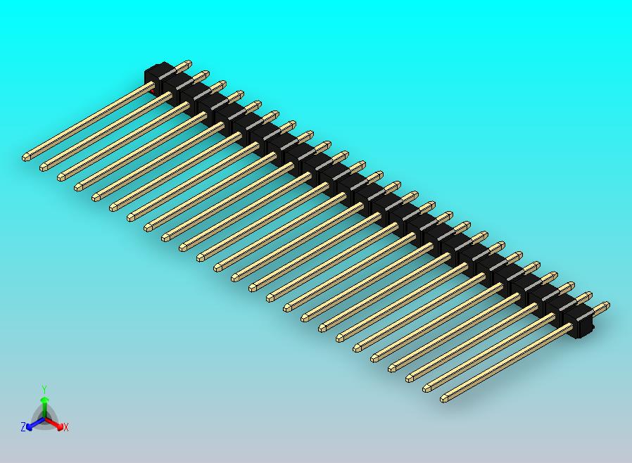 DS1021排针 黑色 1x25p 100mil 类型19 版本1.0.zip