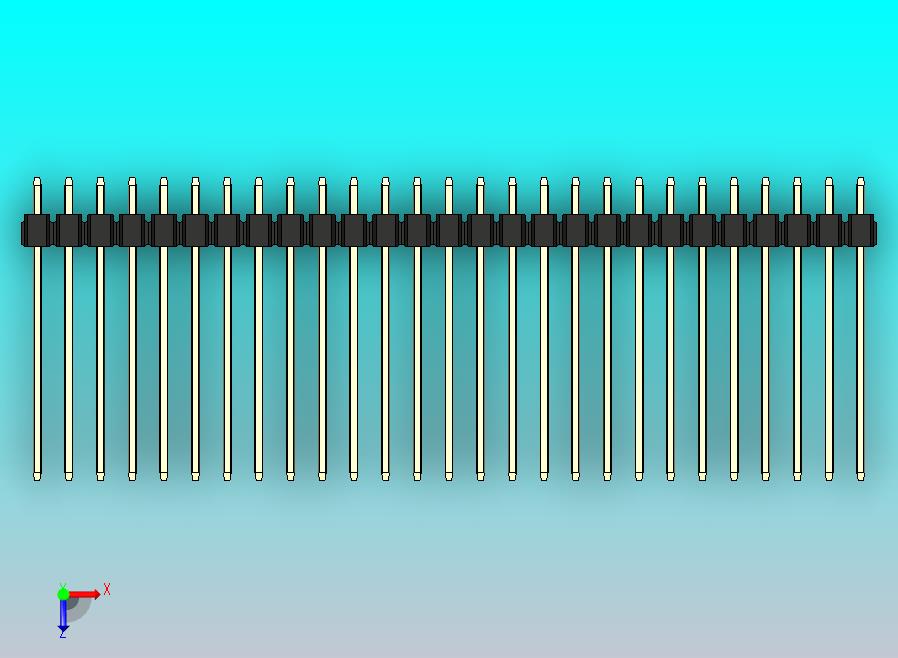 DS1021排针 黑色 1x27p 100mil 类型19 版本1.0.zip