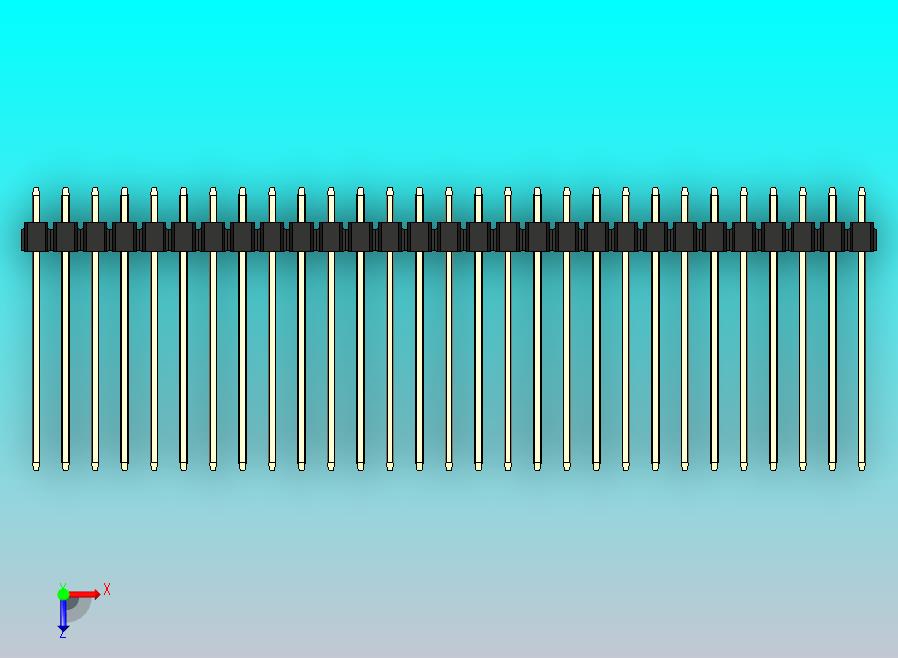 DS1021排针 黑色 1x29p 100mil 类型19 版本1.0.zip