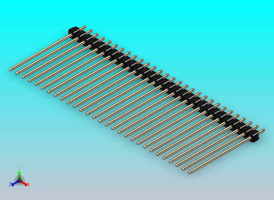 DS1021排针 黑色 1x29p 100mil 类型43 版本1.0.zip