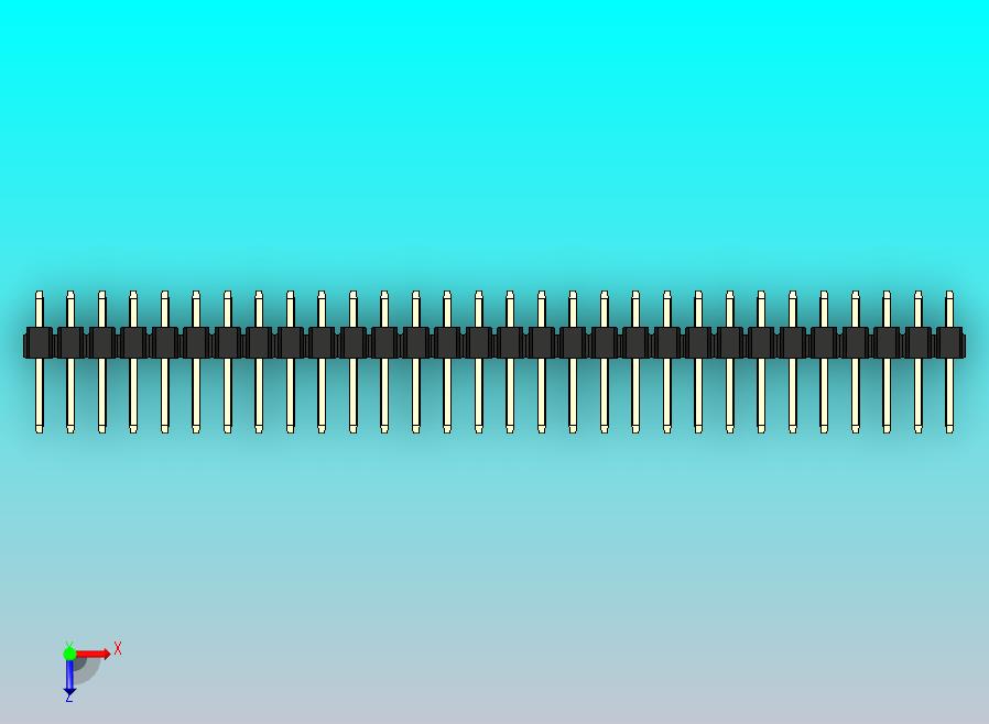 DS1021排针 黑色 1x30p 100mil 类型1 版本1.0.zip