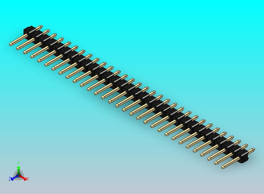 DS1021排针 黑色 1x31页 100mil 类型1 版本1.0.zip