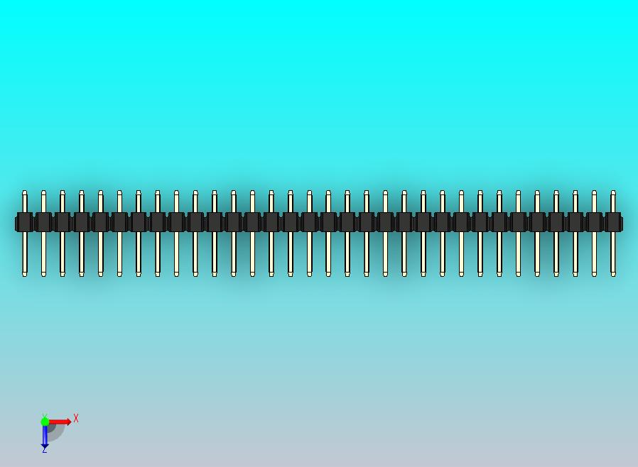 DS1021排针 黑色 1x32P 100mil 类型1 版本1.0.zip
