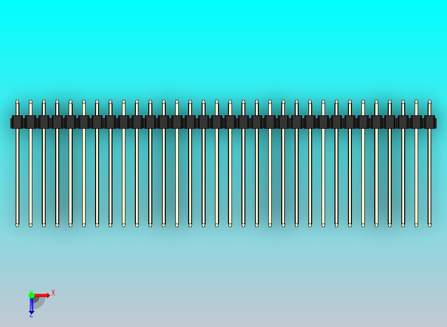 DS1021排针 黑色 1x32p 100mil 类型19 版本1.0.zip