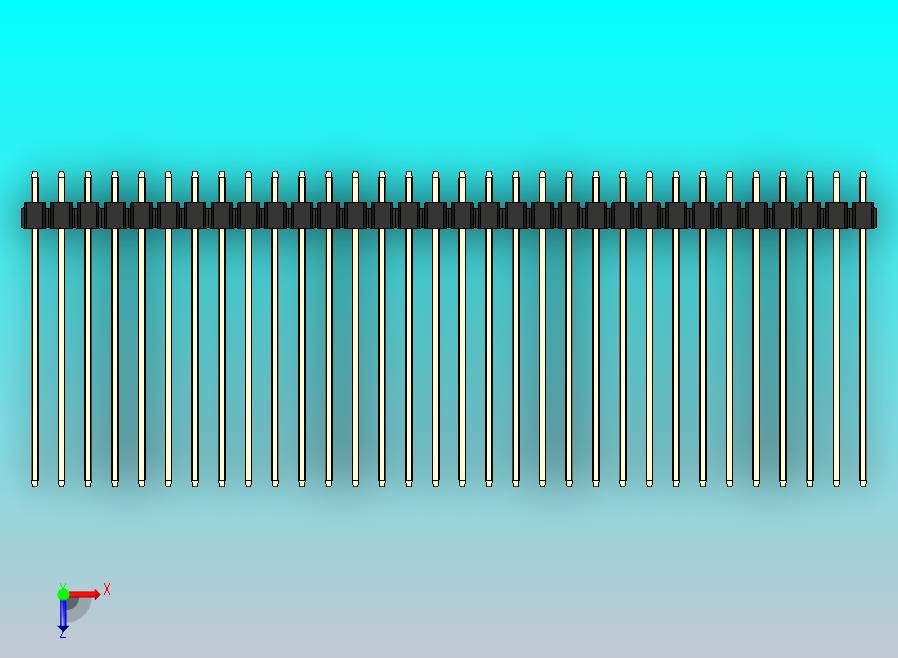 DS1021排针 黑色 1x32p 100mil 类型43 版本1.0.zip
