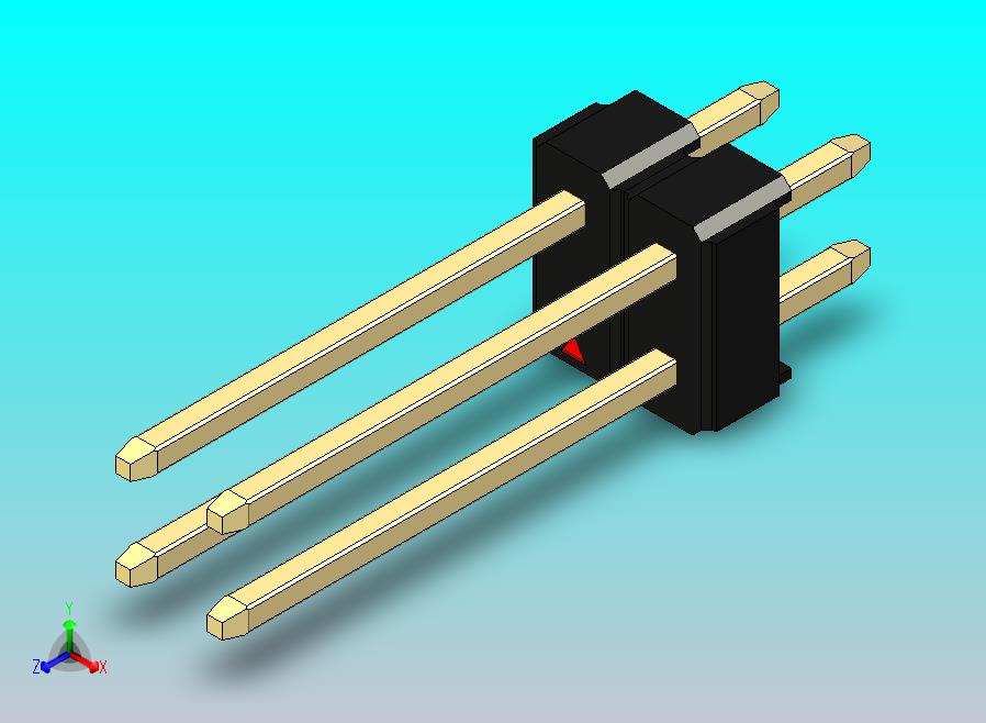 DS1021排针 黑色 2x02p 100mil 类型5 版本1.0.zip