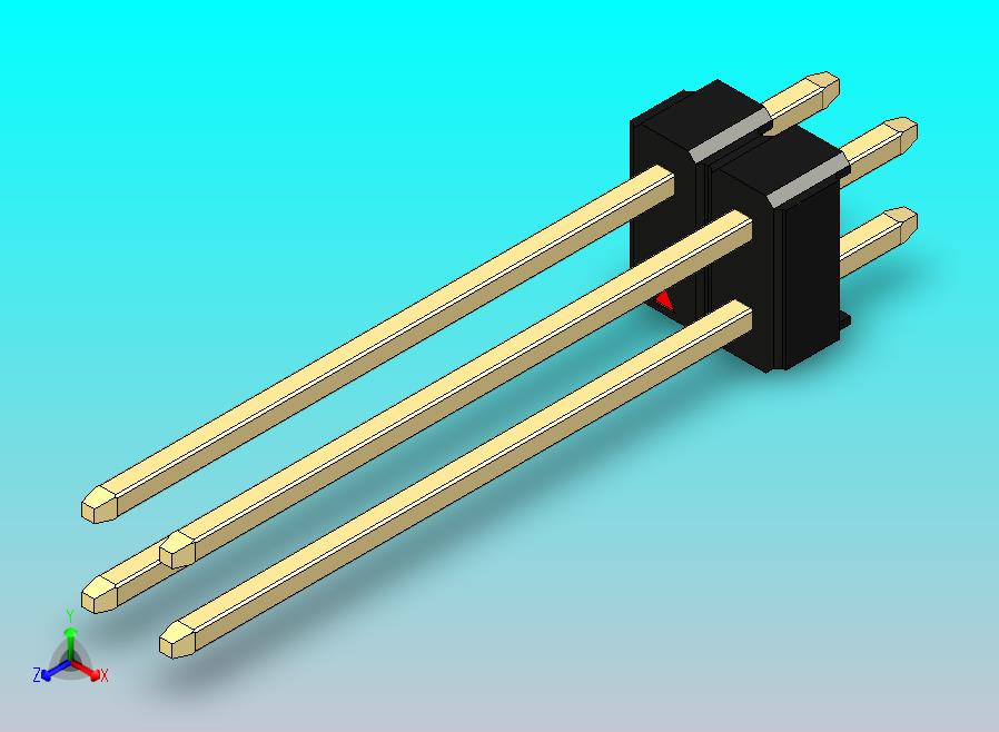 DS1021排针 黑色 2x02p 100mil 类型19 版本1.0.zip